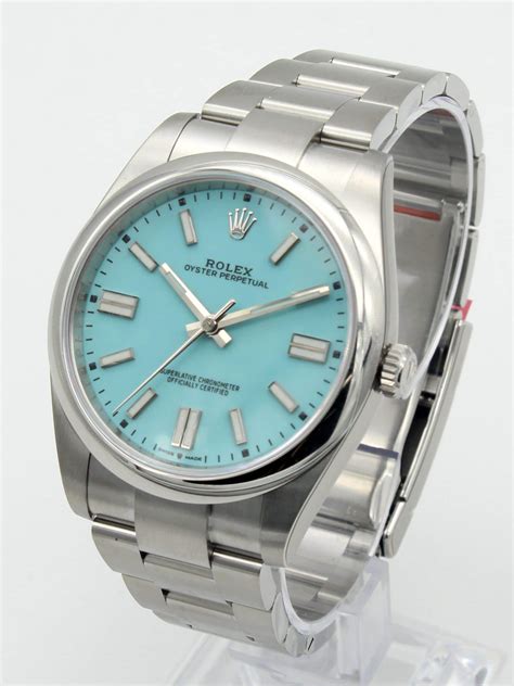 rolex with turquoise dial|rolex with tiffany blue dial.